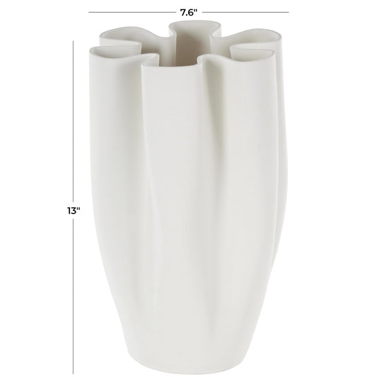 Abstract Ripple Ceramic Vase