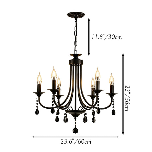 23-1/2" 6-Light Chandelier