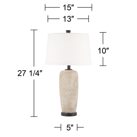 Resin Table Lamps, Set of 2