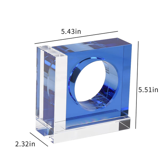 Crystal Square Bookends