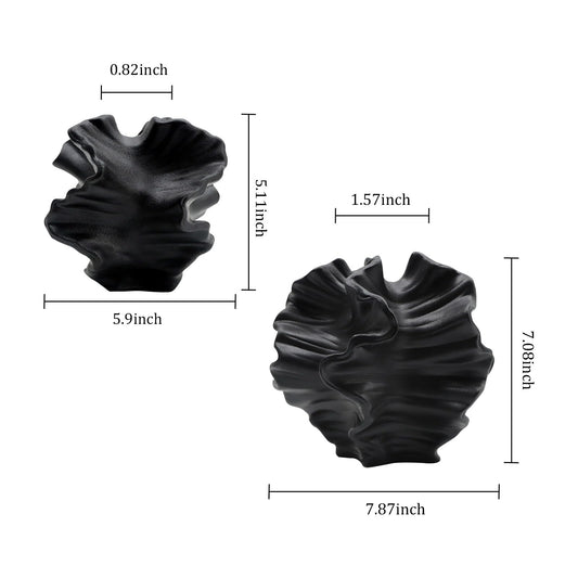 Ceramic Sculptural Vases, Set of 2