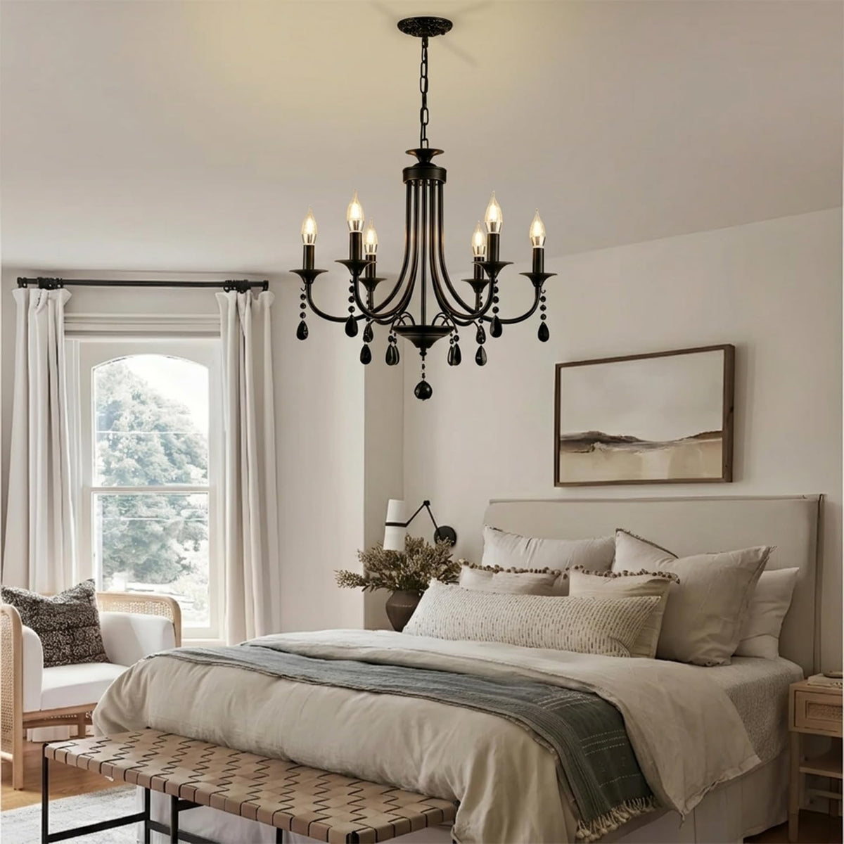 23-1/2" 6-Light Chandelier