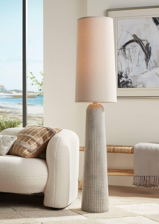 65-1/2"H Textured Resin Floor Lamp