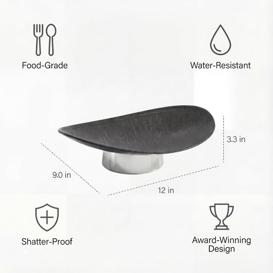 Oval Decorative Pedestal Bowl