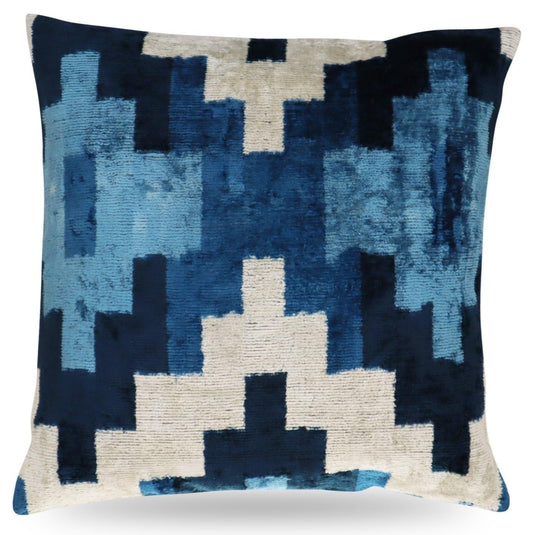 Velvet Throw Pillow with Down Feather Insert