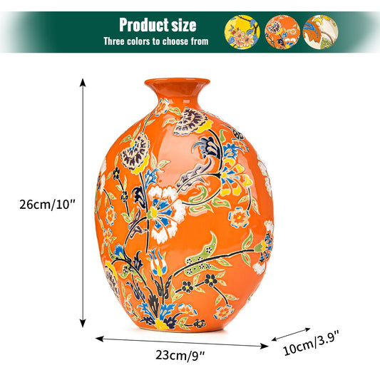 Painted Ceramic Vase