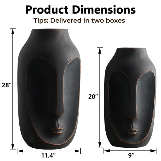 Pair of Artificial Stone Vases