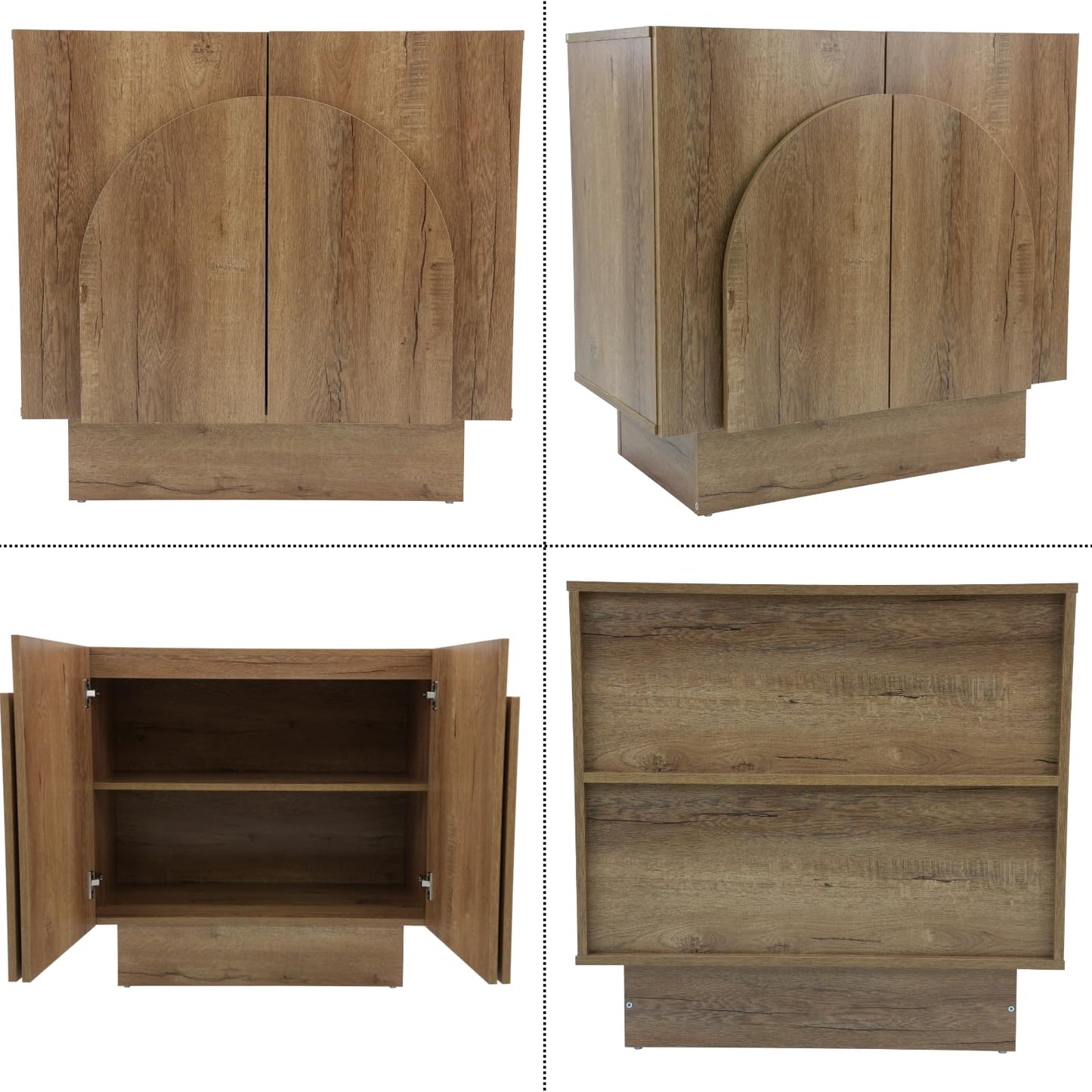 31-1/2" Modular Oak Credenza