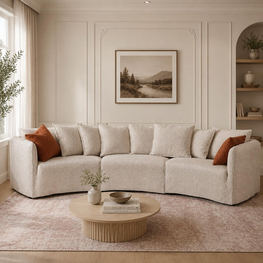 131" Modular Curved Sofa