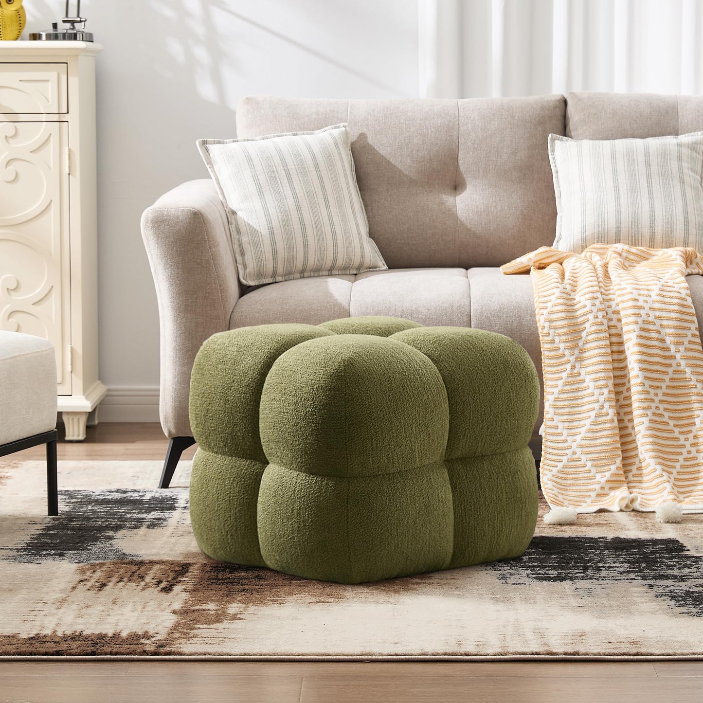 Square Upholstered Ottoman