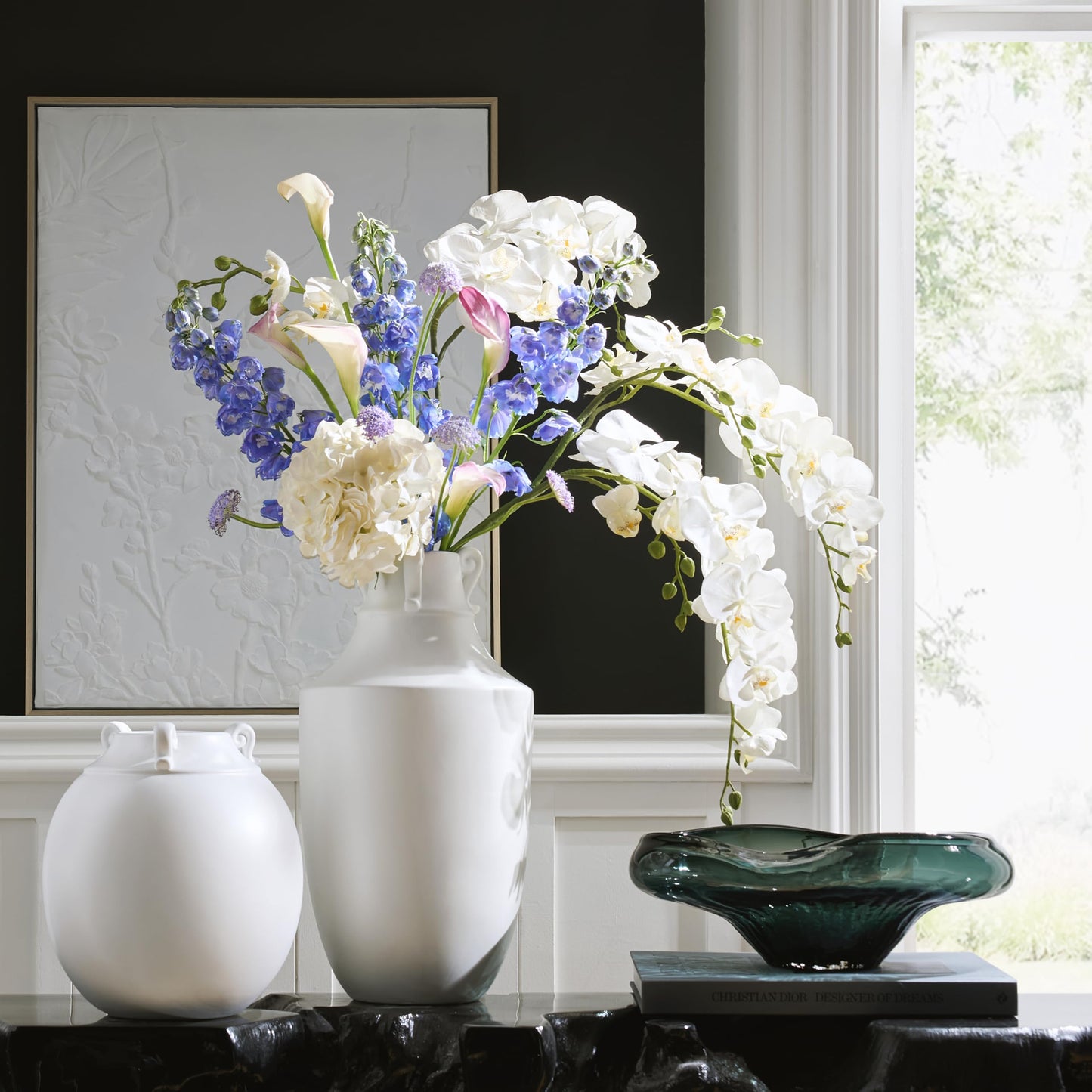 Hand-Blown Glass Decorative Bowl