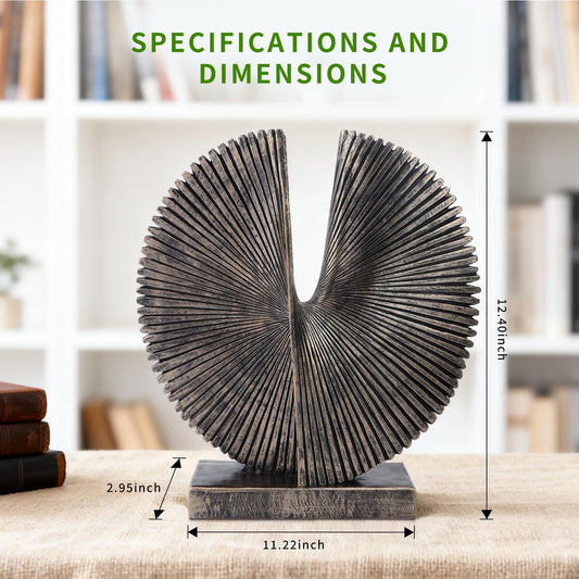 Abstract Resin Decorative Sculpture, Bronze