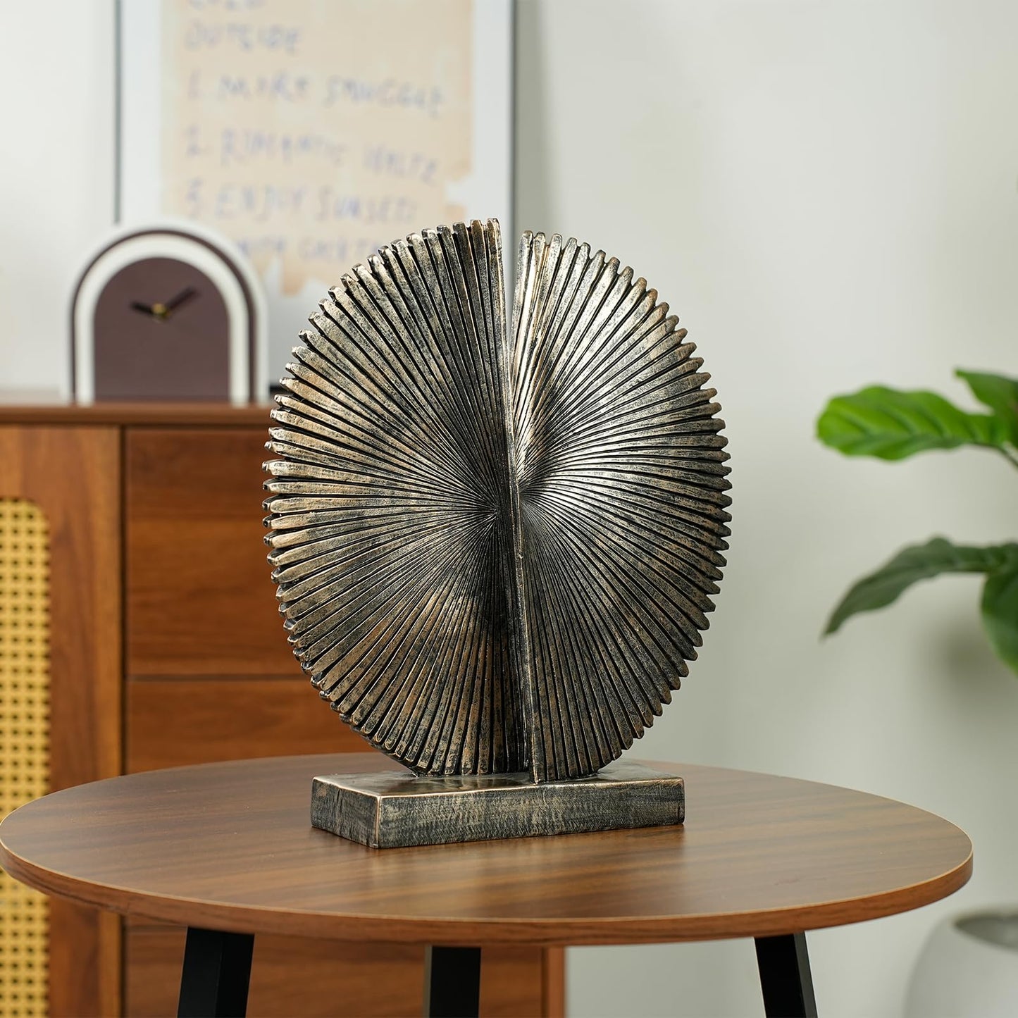 Abstract Resin Decorative Sculpture, Bronze