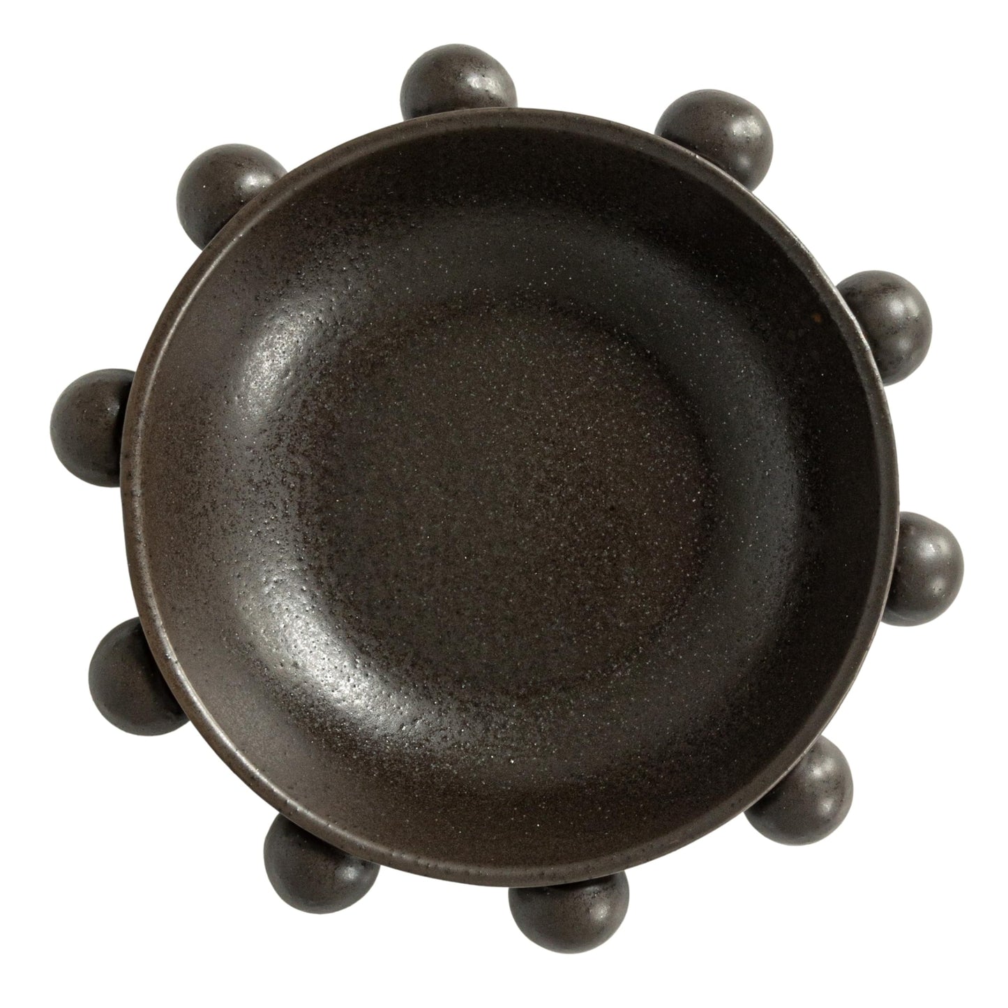 Black Stoneware Decorative Bowl