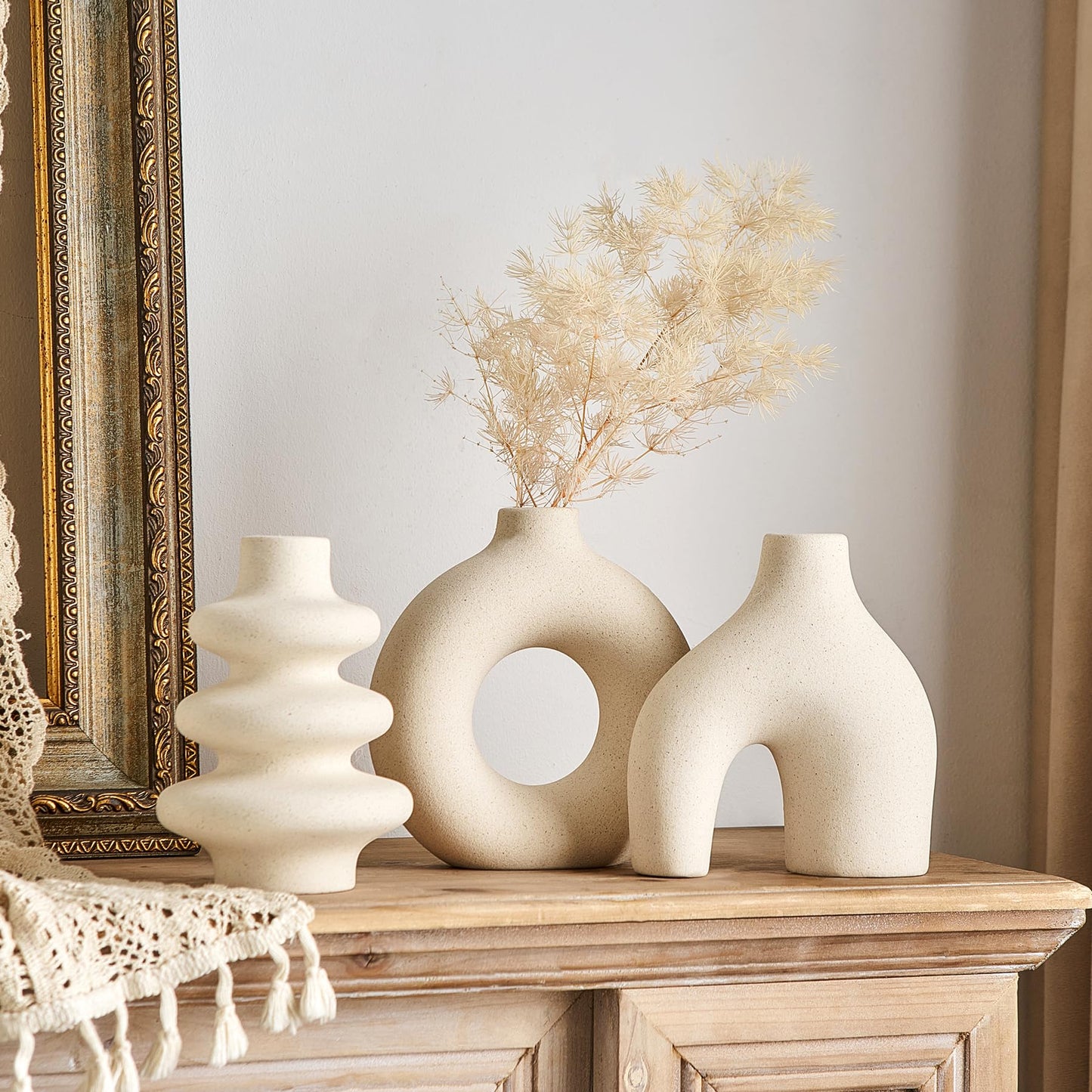 Sculptural Ceramic Vases, Set of 3