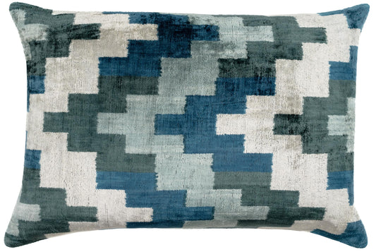 Velvet Throw Pillow with Down Feather Insert