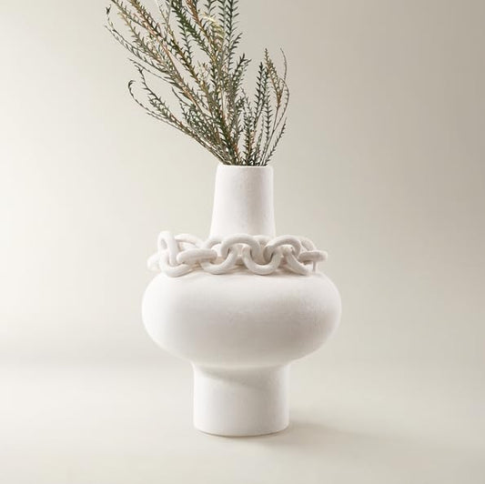 Stoneware Link Vase, Small