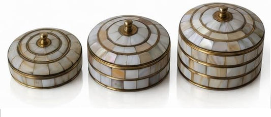 Hand Painted Decorative Boxes, Set of 3