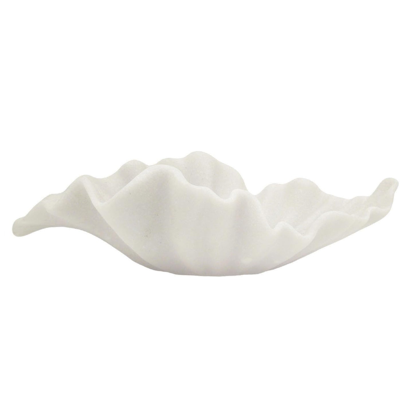 White Sculptural Decorative Bowl