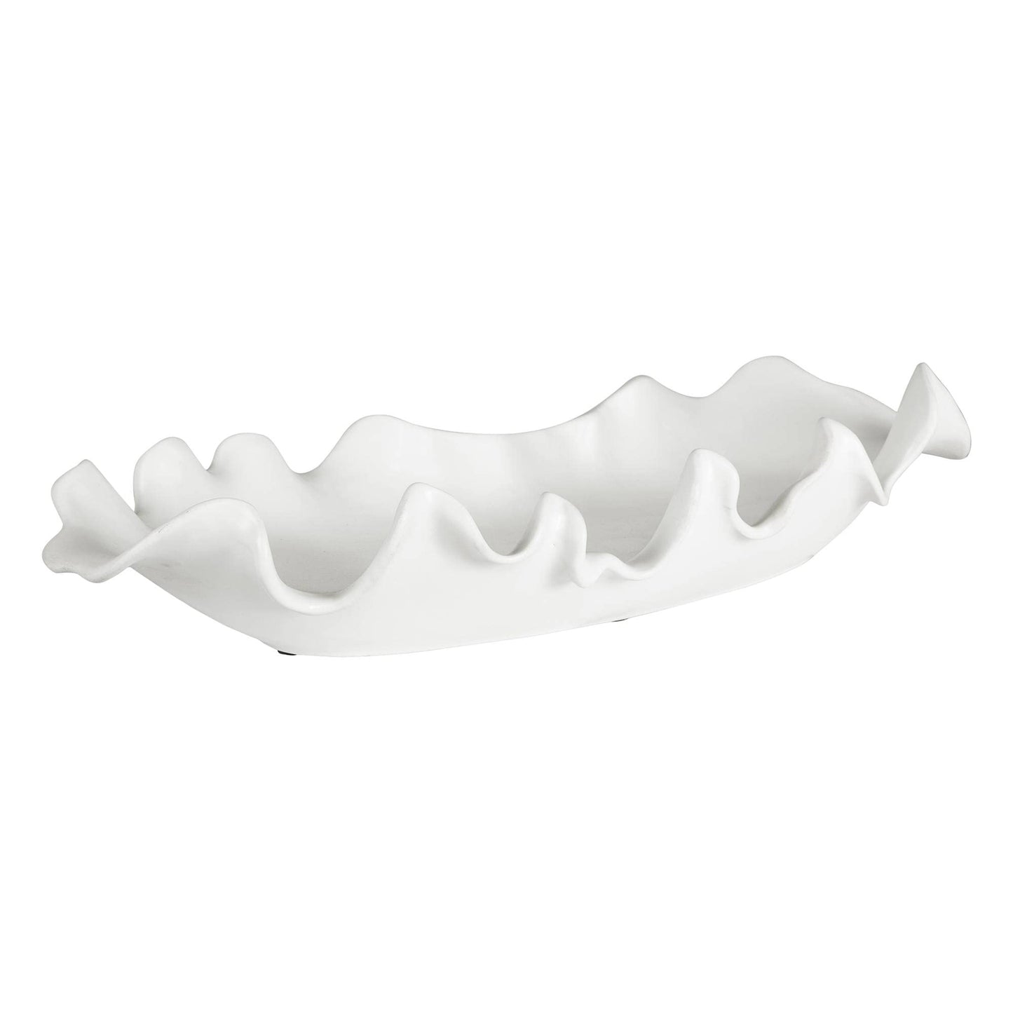 Matte White Ceramic Decorative Bowl