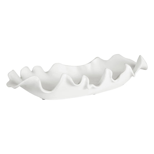 Matte White Ceramic Decorative Bowl