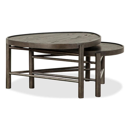 Wood Nesting 2-Piece Coffee Table