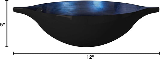 Wooden Decorative Bowl with Lacquered Finish