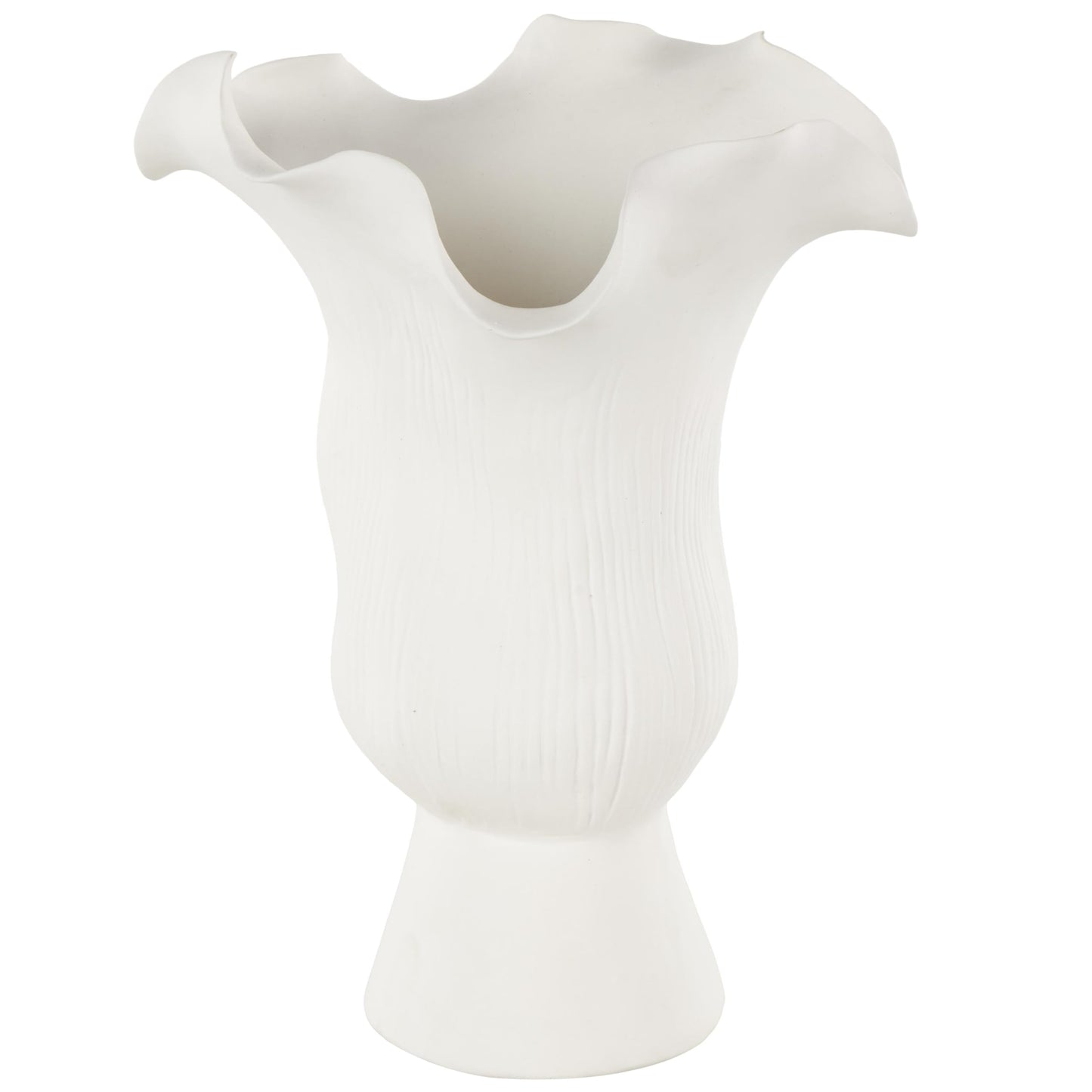 White Abstract Ceramic Vase