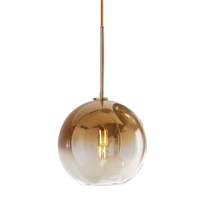 Colored Glass Globe Pendant