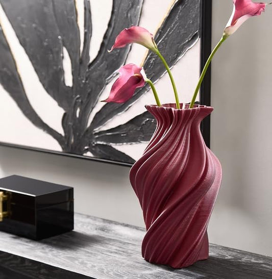 Porcelain Twisted Vase