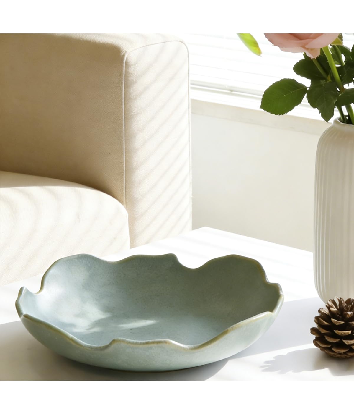 Glazed Ceramic Decorative Sculptural Bowl