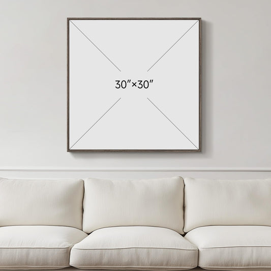 Framed Abstract Print on Canvas Wall Art