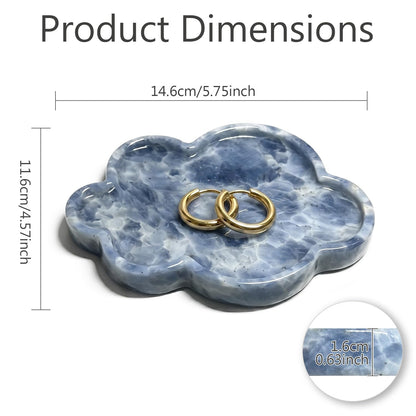 Blue Marble Decorative Tray
