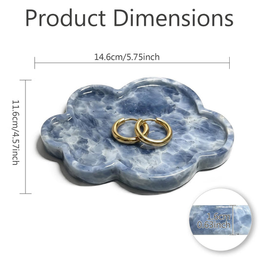 Blue Marble Decorative Tray