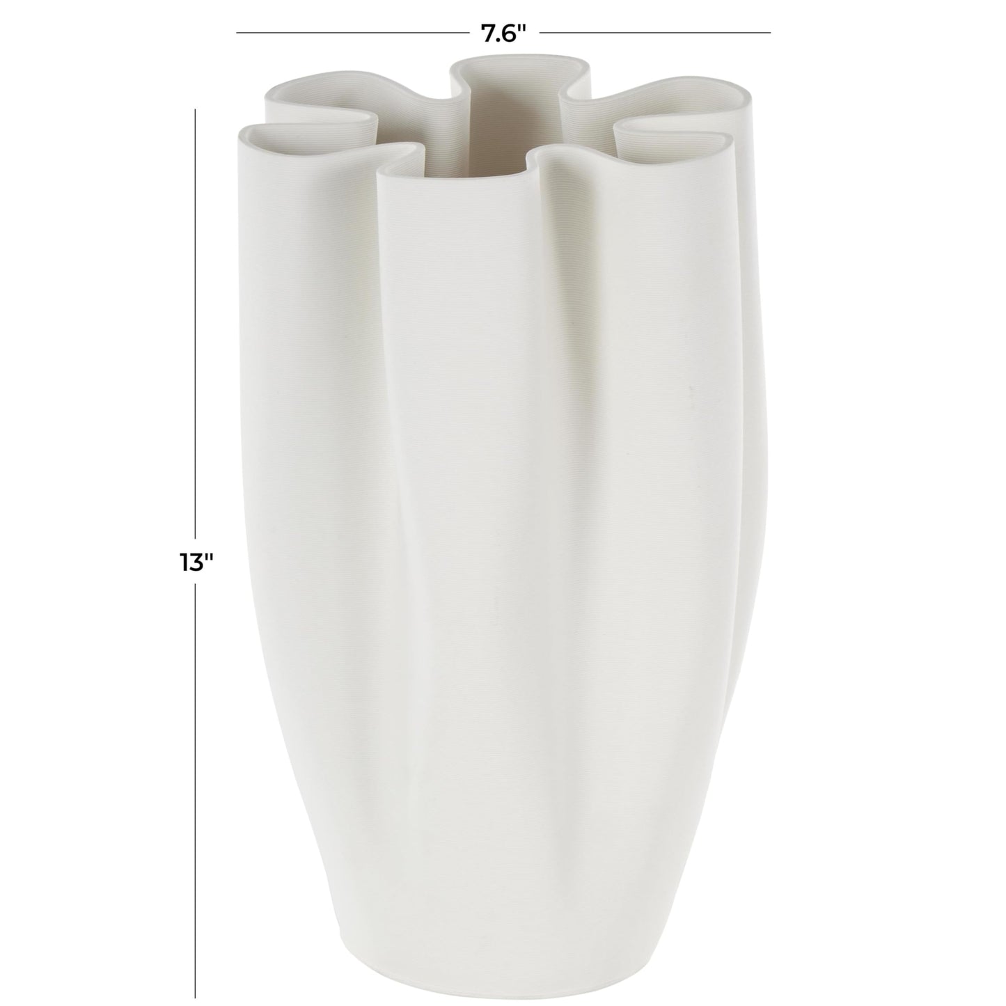 Abstract Ripple Ceramic Vase