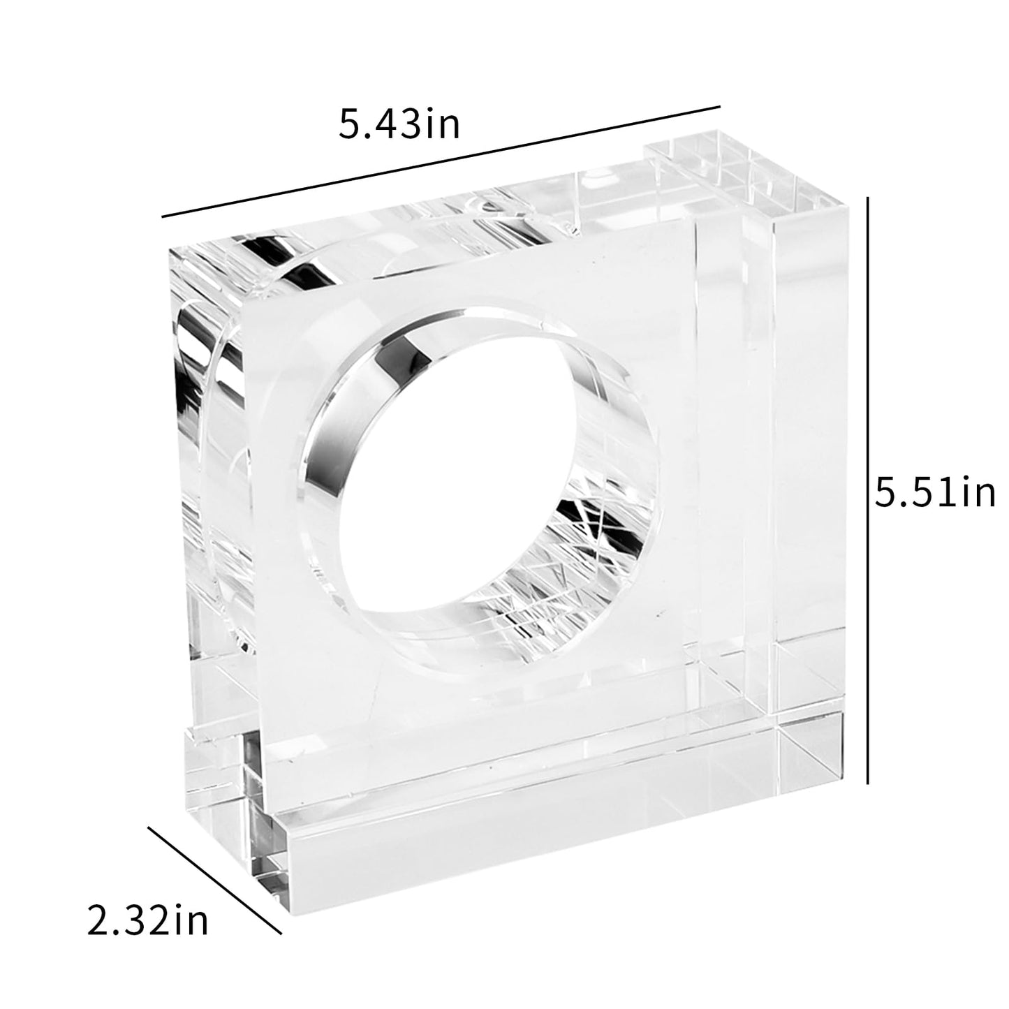 Crystal Square Bookends