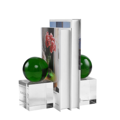 Crystal Sphere Bookends