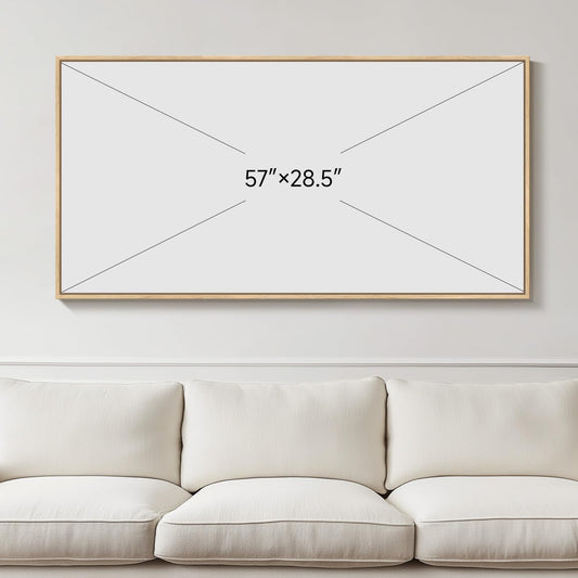 Framed Abstract Print on Canvas Wall Art