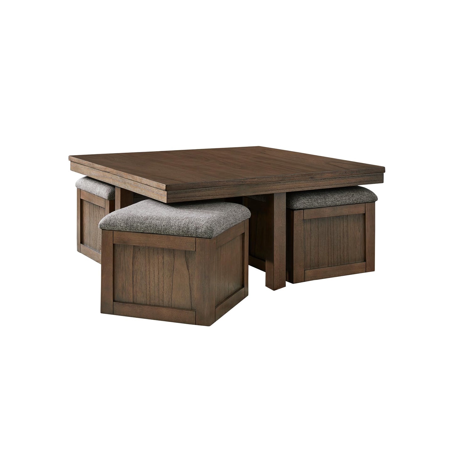 Woo Coffee Table with Storage Ottomans (4)