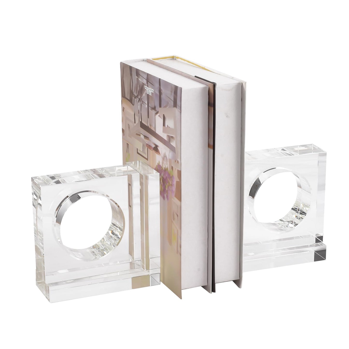 Crystal Square Bookends