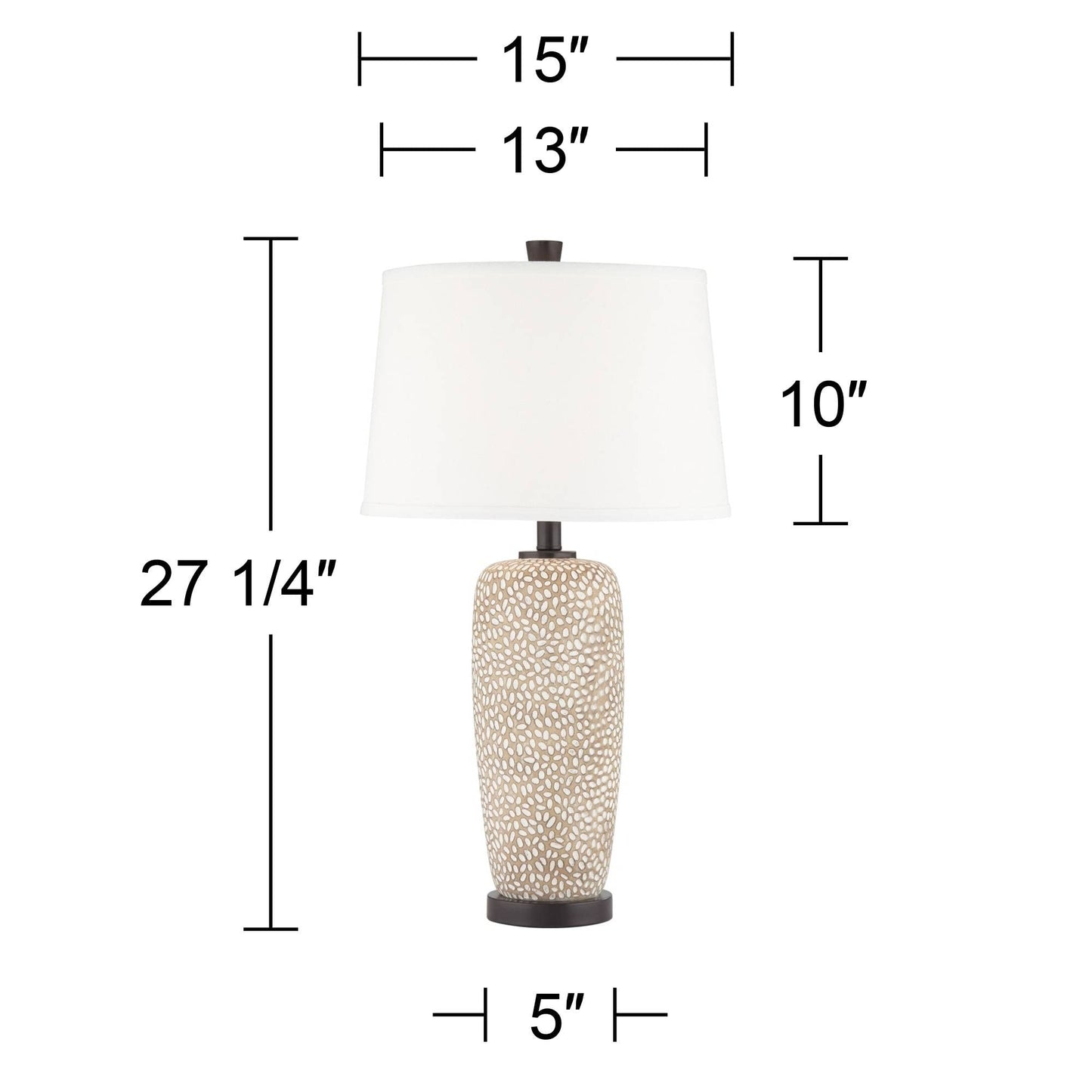 Resin Table Lamps, Set of 2