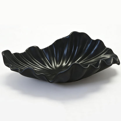 Black Sculptural Decorative Bowl
