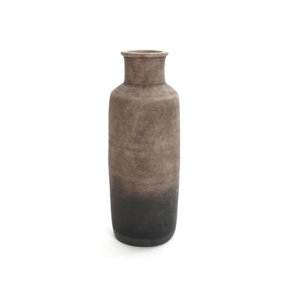 Handmade Ceramic Vase with Terracotta Finish, Style D