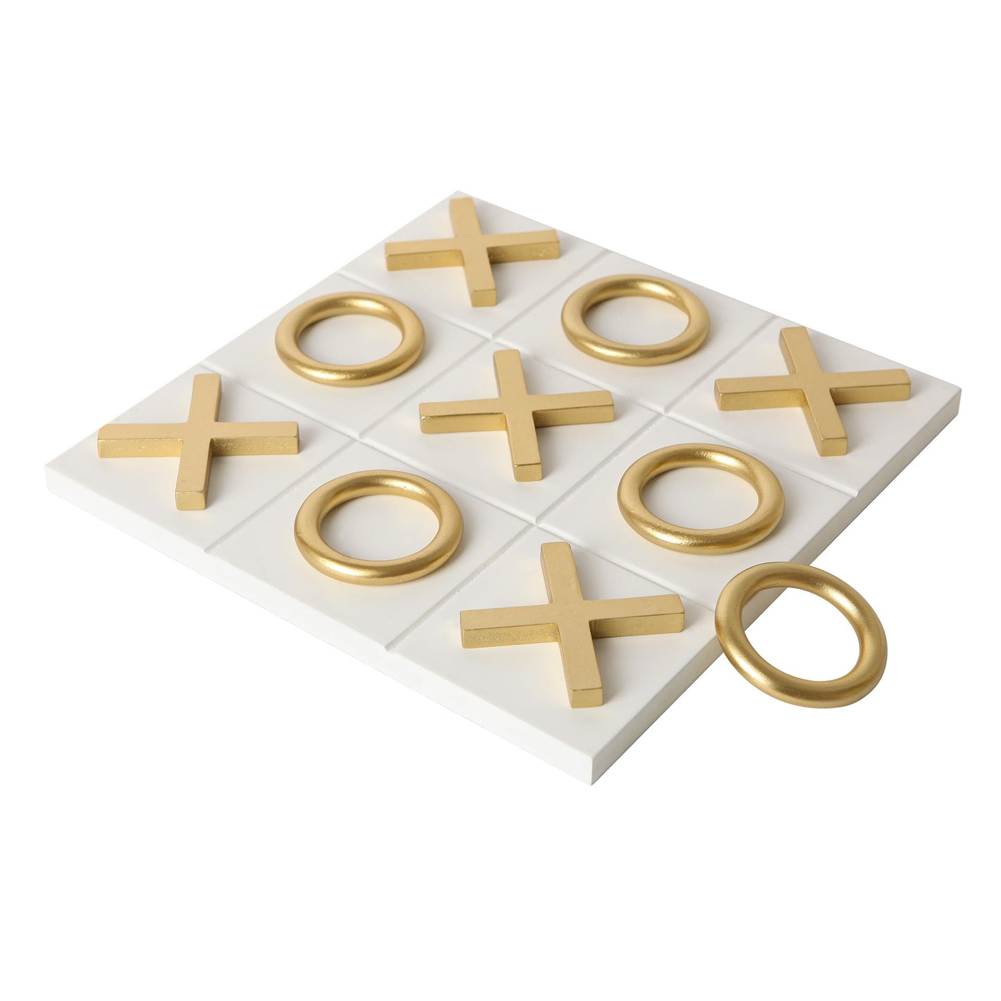 Wood & Resin Tic Tac Toe Decorative Object