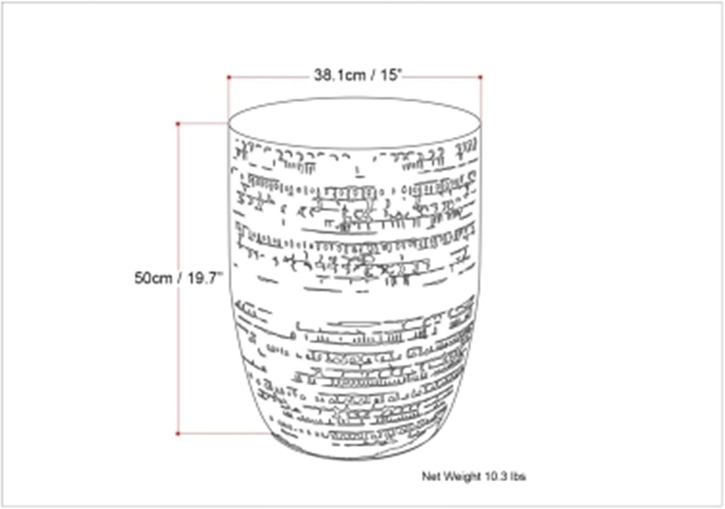 Metal Drum Accent Table
