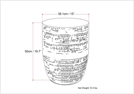 Metal Drum Accent Table