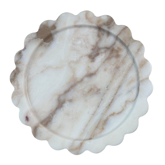 Round Marble Decorative Tray