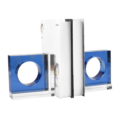 Crystal Square Bookends