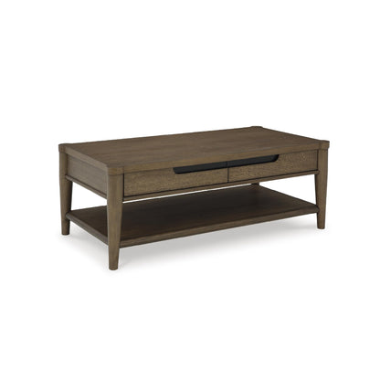 Wood Coffee Table with Storage
