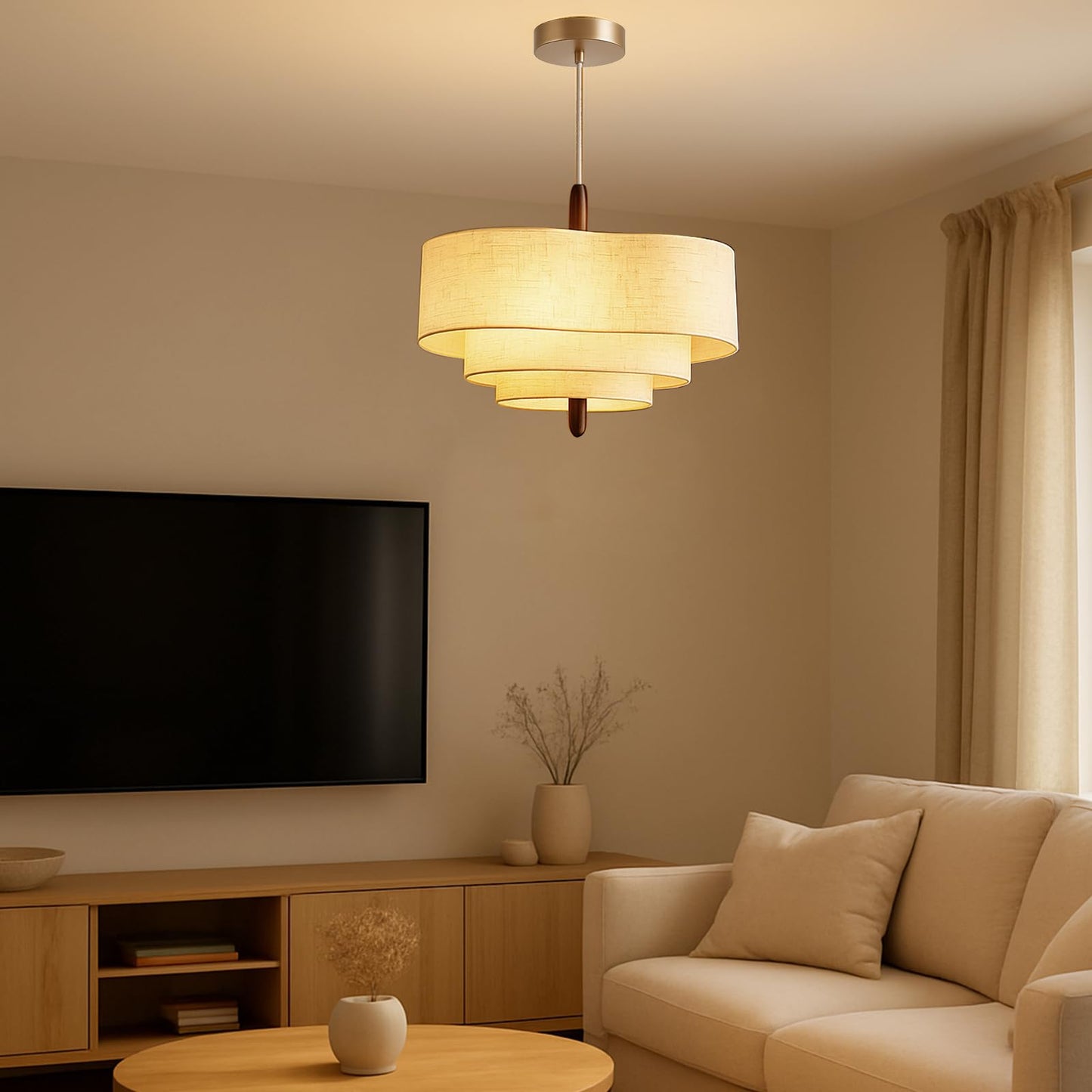 3-Tier LED Chandelier